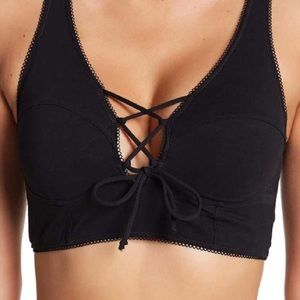 Free Press Corset Knit Bralette NWT